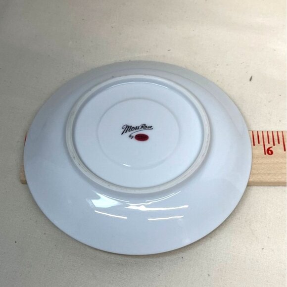 4 Sango Moss Rose Roses Cup & Saucer Sets Japan - Picture 10 of 10